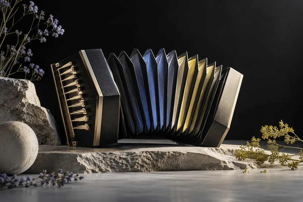 Instrument forms in a quiet studio